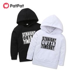 Lente en herfst baby peuter mooie letter print hoodie voor jongen sweaters hoodies kleding 210528