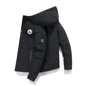 Printemps et automne marque hommes coupe-vent veste à glissière décontracté haute qualité à capuche veste de Baseball veste de sport de plein air 240113