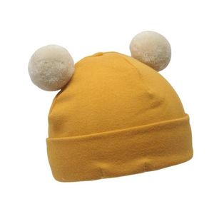 Protección auditiva de algodón para primavera y otoño, SOMBRERO fetal, gorro de invierno para bebé, bonito gorro coreano para bebé, 35-41cm303p