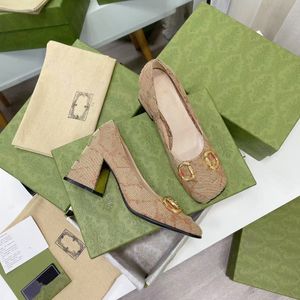 Printemps et automne chaussures de créateurs pour femmes semelle réelle 7.5 cm chaussures à talons hauts mariage élégant unique dame talon épais chaussures pour femmes de haute qualité 01