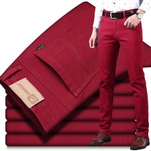 Jean jeunesse élastique du printemps et automne pour hommes, version coréenne à jambe droite, tendance, ajustement slim, pantalon long décontracté pour le travail, une pièce pour le remplacement des cheveux