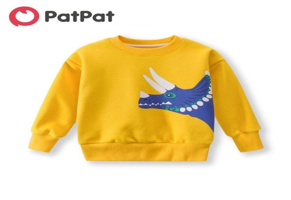 Printemps et automne à la mode dessin animé Animal dinosaure Sweatershirt pour enfants garçon pull vêtements 2105287024004