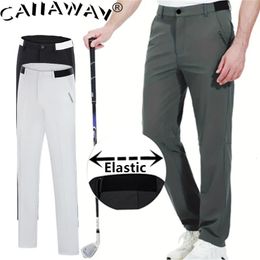 Pantalons de golf de printemps et d'automne masculine caiiawav élastique séchage rapide avec taille de ceinture 240401