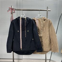 Veste décontractée à capuche ample et double rangée de fermeture éclair pour homme, édition haute, printemps et automne