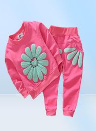 Spring and Automn Kids Vêtements Round Nou Baby Girl Designer Kids Vêtements bébé 2 pièces de créateurs Taille 90120283S4872170