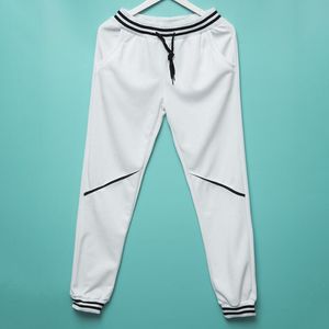 Printemps et automne hommes pantalons décontractés Designer Jogger décontracté contraste couleur couture pantalons de sport livraison gratuite