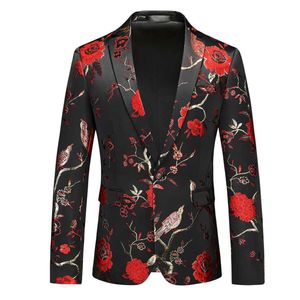 Manteau occidental simple en Jacquard pour hommes, décontracté, grande taille, robe de mariée, costume chinois chic, coupe cintrée, printemps et automne