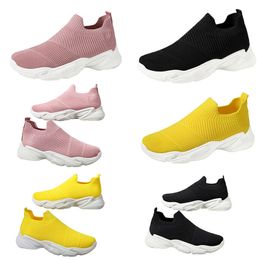 Printemps et automne nouvelles chaussures pour femmes transfrontalières chaussures décontractées chaussures d'étudiant respirantes pour enfants chaussures de sport polyvalentes coréennes noir jaune 39