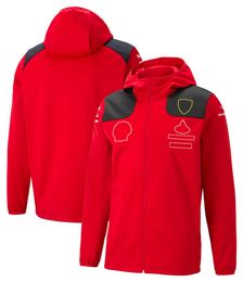 Primavera y otoño Nueva chaqueta F1 2023 Fórmula 1 Equipo Traje de carreras Sudadera con capucha Cremallera completa Sudadera con capucha Chaqueta para hombre A prueba de viento W2704