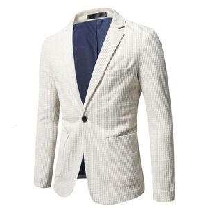 Printemps et automne Nouvelle mode masculine décontractée Slim Fit British Colduroy Casual Cost Mabet Small Suit Men's