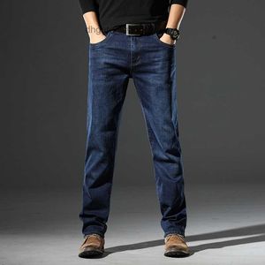 Printemps et automne Nouvel jean pour hommes Elastic Business Mens Denim Pantalon Mens Long Pantalon Straight Leg Pants 9131