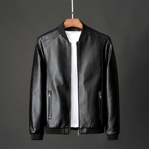 Veste de moto décontractée en cuir Pu pour hommes, grand manteau, nouvelle collection printemps et automne