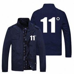 Printemps et automne nouvelle jeunesse loisirs onze degrés jeunesse hommes sport séchage rapide qualité col fileté veste manteau U72J #