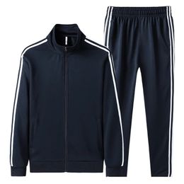 Printemps et automne saison ensemble hommes loisirs sport ensemble hommes Cardigan fermeture éclair deux pièces ensemble 240111