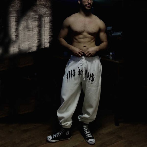 Pantalones deportivos de primavera y otoño para hombres y mujeres, marca de moda Hip Hop, polainas de corbata sueltas de gran tamaño, bucle de Fitness de ocio americano