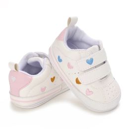 Spring and Automn Style 0-1 an Chaussures bébé en caoutchouc Sole Boys Boys Chaussures pour filles chaussures de petit bébé chaussures de marche bébé