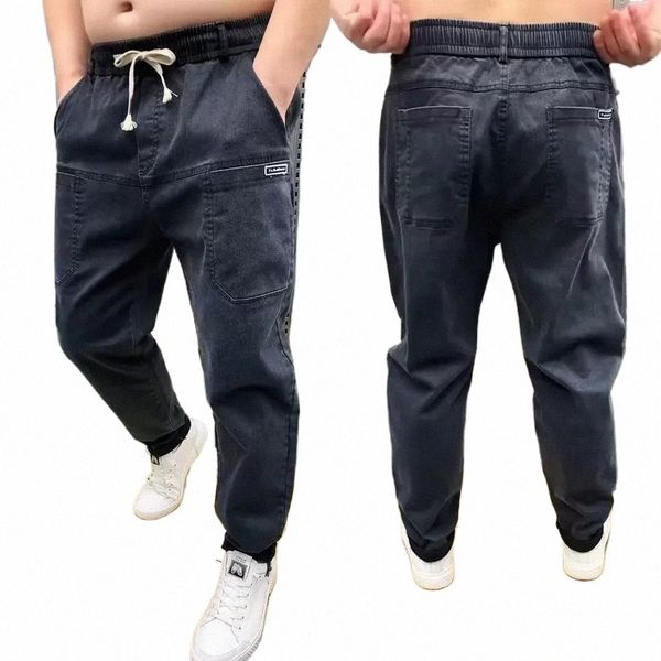 Primavera y estilo de otoño Seis bolsillos Jeans de gran tamaño Pantalones sueltos Versátiles Pantalones de pierna recta Versátil Durable Casual 21k7 #