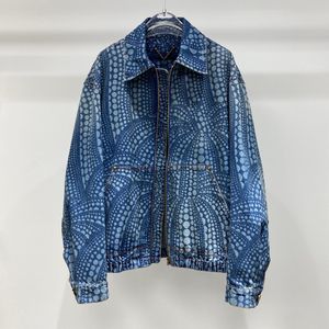 Primavera y otoño, la chaqueta de diseñador de marca más nueva, diseño de estampado atractivo, chaqueta Jean de tamaño europeo, chaqueta informal para hombre de alta calidad