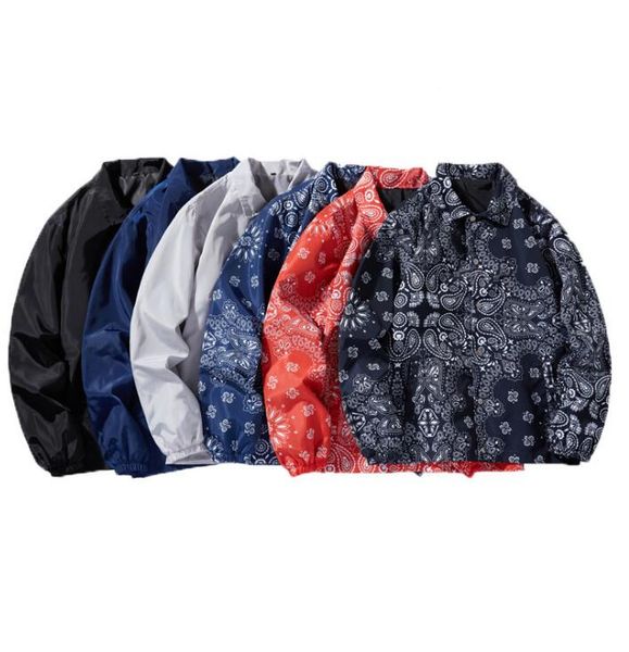 Marée de printemps et d'automne chemise col marque hommes veste rétro noix de cajou fleur couple baseball uniforme