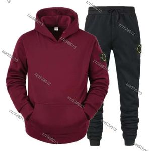 Spring and Automn Tracksuits Stone Islamd Tracksuit Fashion Classic Jacket Solid Casual Sports Cost Men's Men's Two Piece Hooded Zipper Top 431