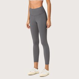 AL-066 yoga leggings lente en zomer perzik heuplifting fitnessbroek met hoge taille hardloopsport negenpuntsbroek strakke leggings al-066