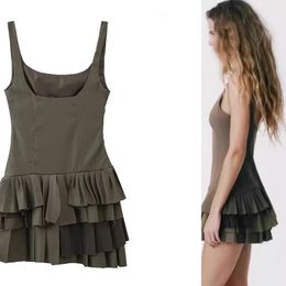 Lente en zomer camisole jurk kleine gestalte jurk werk jurk veelzijdige onregelmatige jurk modieuze slanke fit jurk 240528