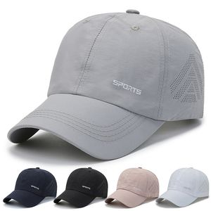 Casquette de Baseball à séchage rapide lettre printemps et été pour femmes Sports de plein air parasol chapeau de soleil pour hommes avec langue de canard