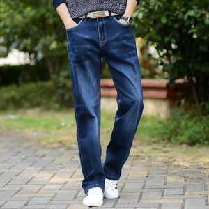 Lente en zomer lichtgewicht rechte losse jeans klassieke stijl hoogwaardige stretch jonge mannen dunne merk denim jeans 210531