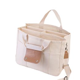Lente en zomer nieuwe canvas tas stijlvolle en veelzijdige schoudertas met schoudertas draagbare canvas tas buiten reizende tas