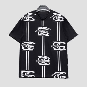 Printemps et d'été Nouveaux vêtements pour la mode à succès pour hommes Modèles de mode imprimées à manches courtes à manches décontractées T-shirt en vrac Pure Cotton Street Hip Hop Tendance G79