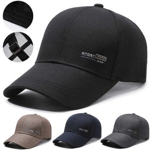 Printemps et été nouveau chapeau de baseball pour hommes chapeau de protection solaire décontracté avec lettre pour papa moyen et âgé chapeau de soleil chapeau de langue de canard