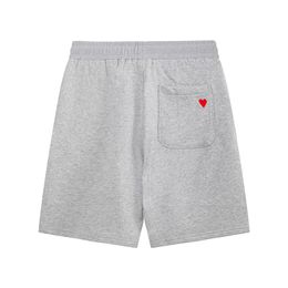 Printemps et d'été Nouveaux shorts brodés en forme de cœur AMIS en forme de cœur pour hommes et femmes pantalons de survêtement en vrac en vrac pantalon à cinq points