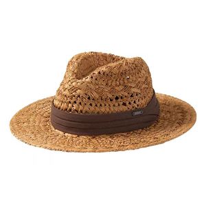 Lente en zomer strohoed mannen en vrouwen hand geweven stro holte panama hoed zonneschool pastoraal strand ademende verstelbare brede rand 7 cm