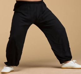 Pantalon tai chi en coton synthétique, bloomer kung fu, pour hommes et femmes, printemps et été, 1954358