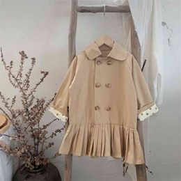 Llegada de primavera Girls Fashion Coat Kids Korean DeSgn Chaquetas Abrigos 210528