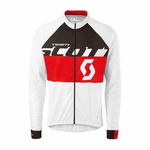 Spring / Autum Scott Pro Team Bike Heren Fietsen Lange Mouwen Jersey Road Racing Shirts Rijden Fiets Tops Ademend Outdoor Sports Maillot S210419123