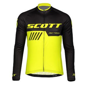 Spring / Autum Scott Pro Team Bike Heren Fietsen Lange Mouwen Jersey Road Racing Shirts Riding Fiets Tops Ademend Outdoor Sports Maillot S210419125