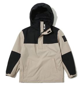 Printemps automne 2023 Nouveaux hommes Femmes de veste extérieure manteau brodé lettre à moitié zip à capuche divisée patchwork coreurs de vent de couple Vestes extérieures