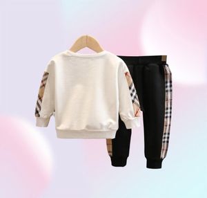 Spring Outumn Baby Boys Clothing Sets Shituits Kids Camiseta de manga larga+Pantalones 2 PCS SET Traad Boy Outfits Child Sportswear2133726
