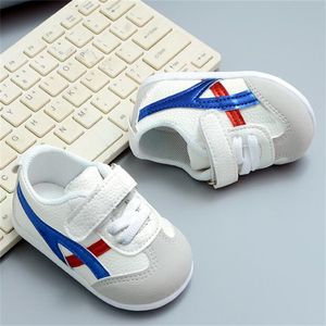 Spring herfst baby eerste wandelaars schoen zachte bodem peuter schoenen kinderen gestreepte casual sneakers niet-slip slijtage hardloopschoenen