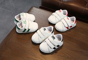 Lente herfst baby meisje jongen zachte zolen lederen peuter schoenen baby stikselen kleur ademend en antislip sneakers 1-2 jaar oud
