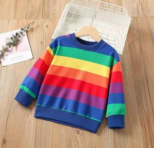 Lente Herfst Baby Regenboog Sweatshirts Kinderen Jas Kinderen Jas Overjas Jongens Bovenkleding Top Jassen Jongen Windjack Kleding Kleding Meisjes Jassen A001