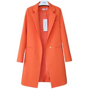 Printemps automne Blazers manteaux femmes vêtements à manches longues costume vestes décontracté hauts femme mince coupe-vent manteau 240226