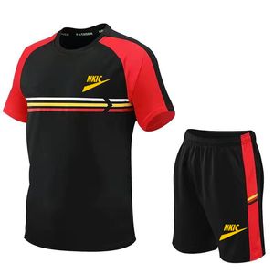 2 unids/set de marca, chándal para hombre, gimnasio, Fitness, bádminton, traje deportivo, ropa para correr, trotar, ropa deportiva, ejercicio, conjunto de entrenamiento, ropa deportiva