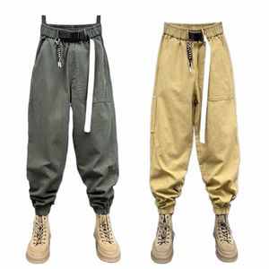 Printemps Automne Pantalon Cargo Couleur Unie En Plein Air Jogger Pantalon De Survêtement Style Simple Lâche Casual Pantalon De Haute Qualité Vêtements Pour Hommes t4cx #