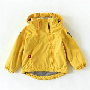 Primavera otoño niño niño ropa bebé niñas niños doble cubierta a prueba de viento impermeable outwear interior polar polar 211011