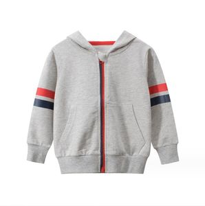 Primavera otoño niños abrigos casuales Chaquetas de manga larga niños cremallera sudaderas con capucha niño Abrigo con capucha niño prendas de vestir 2-8 años