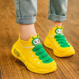 Frühling Herbst Kinder Raupe Sneaker für Jungen Mädchen atmungsbezogene Laufschuhe Baby Soft-Soled-Kleinkindschuhe