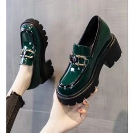 Primavera Autumn Fashion Womens Suele High Heel Metal Decorativo Single Shoes Uny Selte Sexy Aumento 240514
