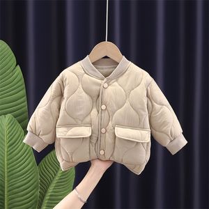 Lente herfstjacks Childrens Parkas bovenkleding peuter meisjesjas voor meisje jongens top jas Kids Warm Baby Coats 220812